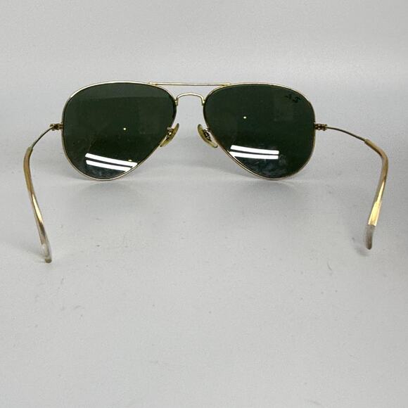 Ray-Ban Sunglasses RB3025 Aviator Classic Arista Gold Frame Green Lenses 20068 - Picture 3 of 8